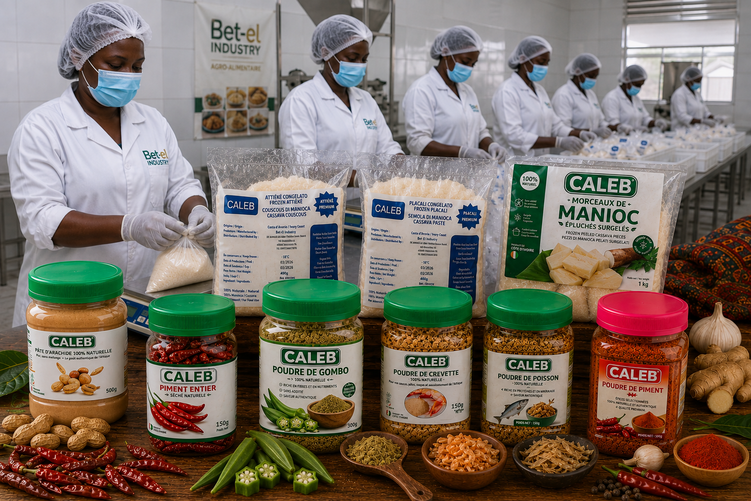 The CALEB range of authentic African food products